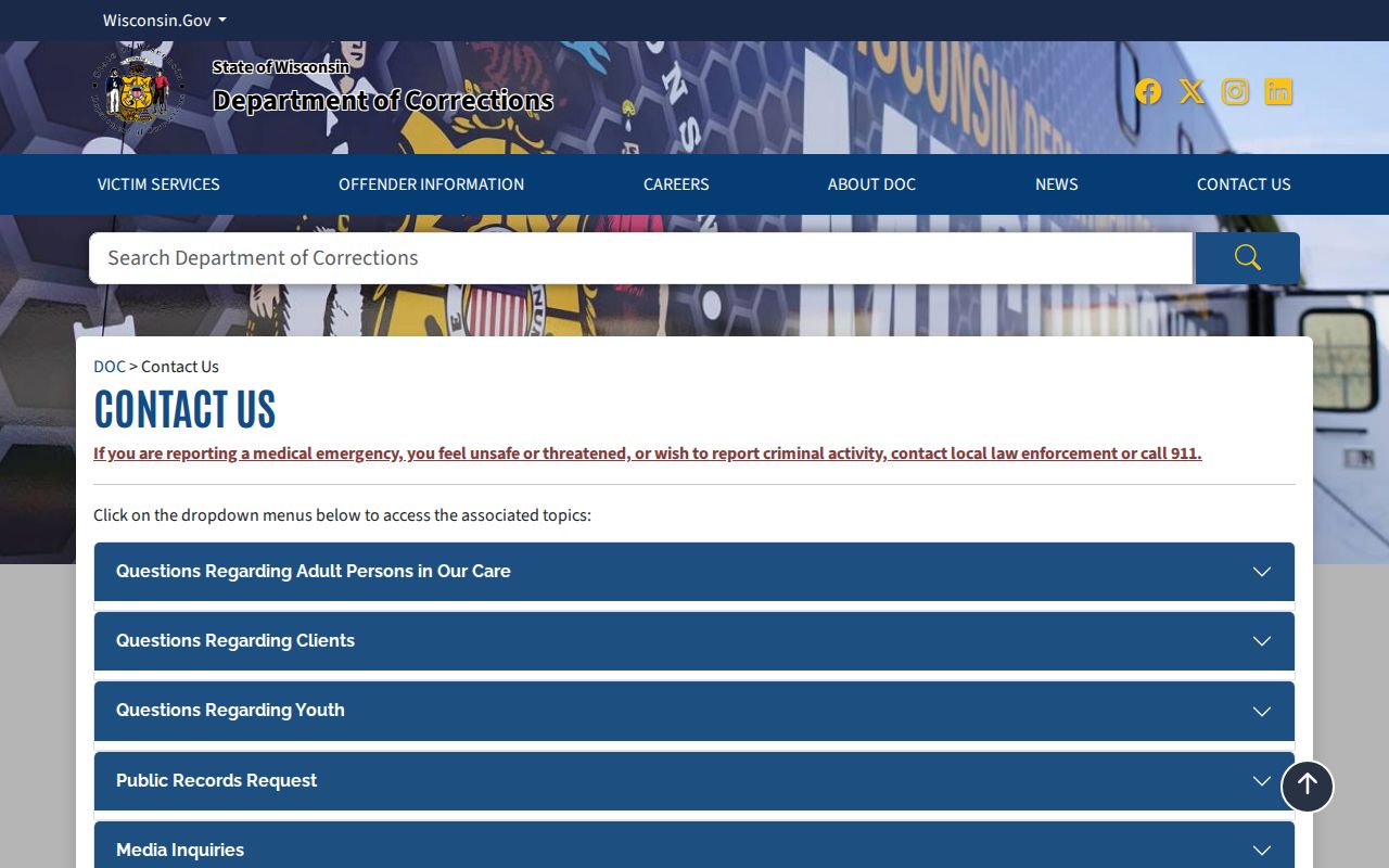 Wisconsin DOC registry contacts and Safe Tip Line information for Pierce County residents